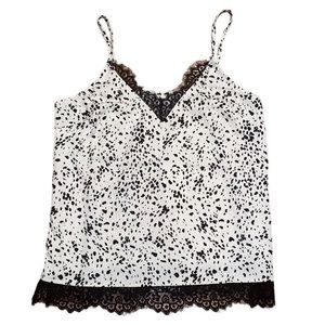 Silky Tank Top - Dalmatian Print